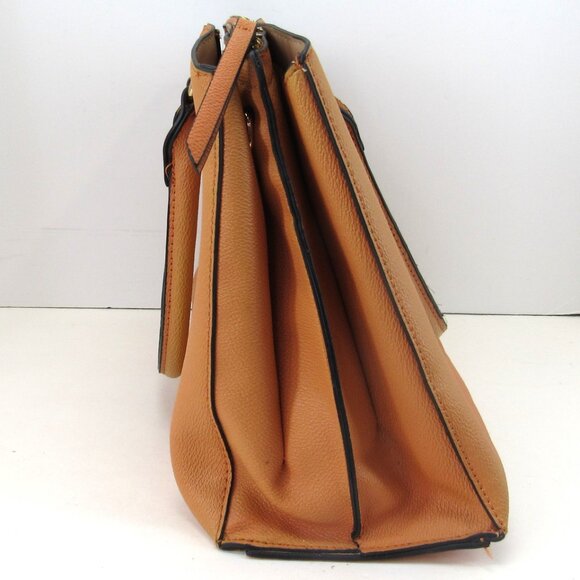 Seven Days Lifestyles & Dreams Brown Vegan Double Handled Handbag 9 1/2"X13" - Picture 2 of 9